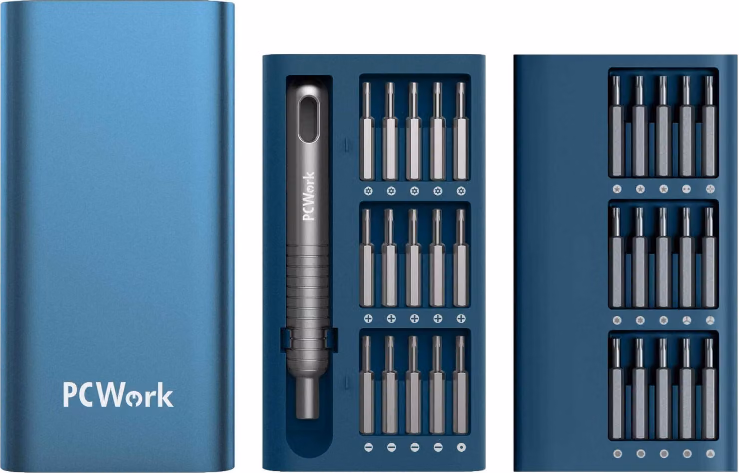 PCWork, PCW08A, set di utensili di precisione premium, 30 pezzi