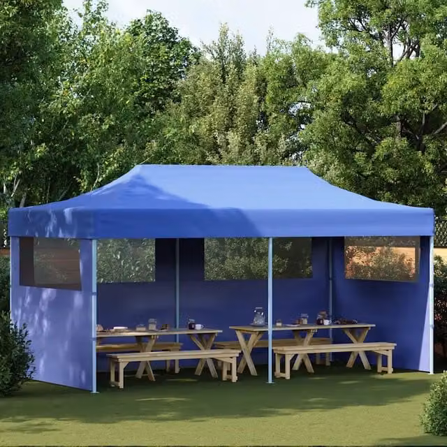 Tenda Hip Videx Blu con Finestra in Poliestere e Acciaio L: 580 cm, P: 315 cm, H: 291 cm – 1