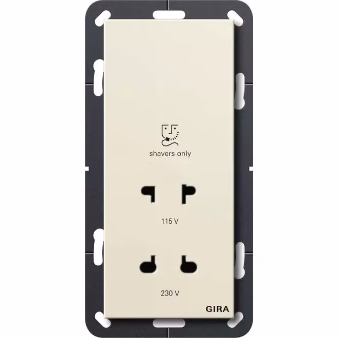 Gira 282001 Presa per rasoio Sistema 55 Bianco crema