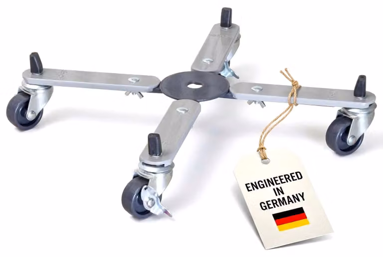 Carrello base per piante con funzione estraibile e capacità di carico di 100 kg