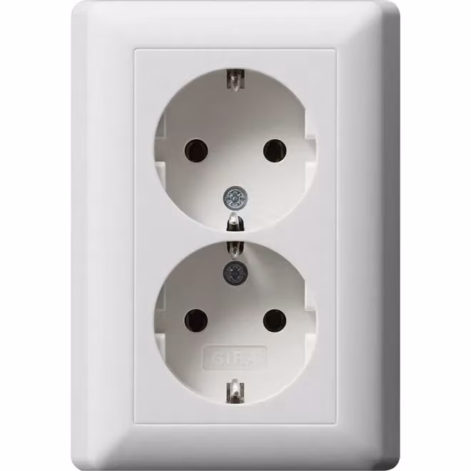 Presa doppia Schuko rws System55 - Presa 078804
