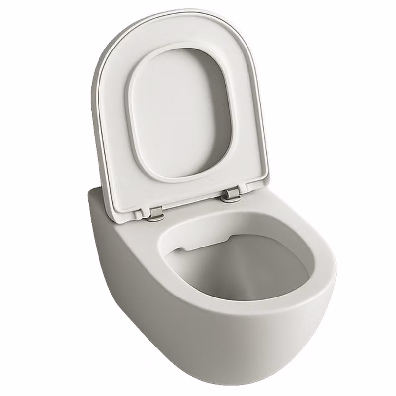 WC senza bordo, indipendente, in Vetroceramica duroplastica, con scarico a vortice, 49 cm