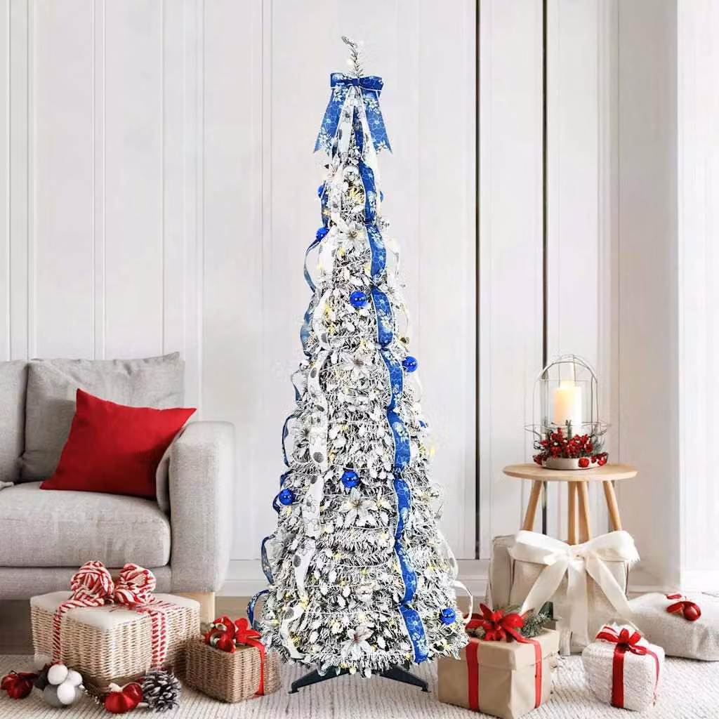 Maison Exclusive - Albero di Natale artificiale bianco, 180 cm, in PVC