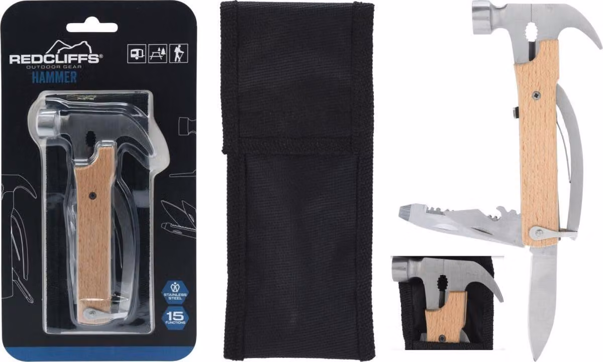 Kit di martelli turistici di sopravvivenza 15in1