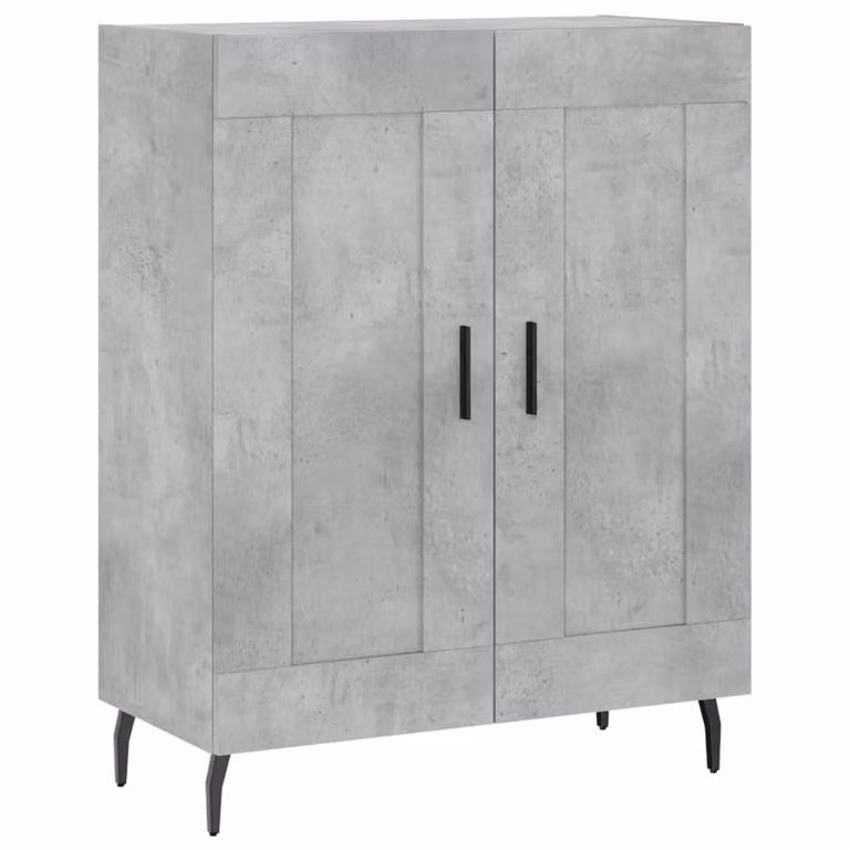 Credenza Grigio Cemento 69,5x34x90 cm in Legno Multistrato