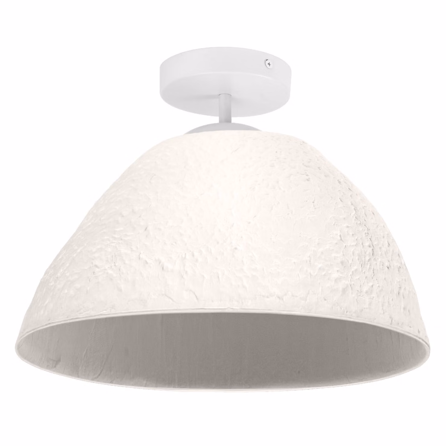 LEDVANCE, lampada da soffitto bianca decorativa a forma di campana, realizzata in metallo e cartapesta, attacco E27, diametro 375 mm, paralume realizzato con materiali riciclati, facile da installare