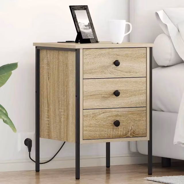 Armadio da Notte 2 pz Rovere Sonoma 42 x 41 x 61 cm 859483