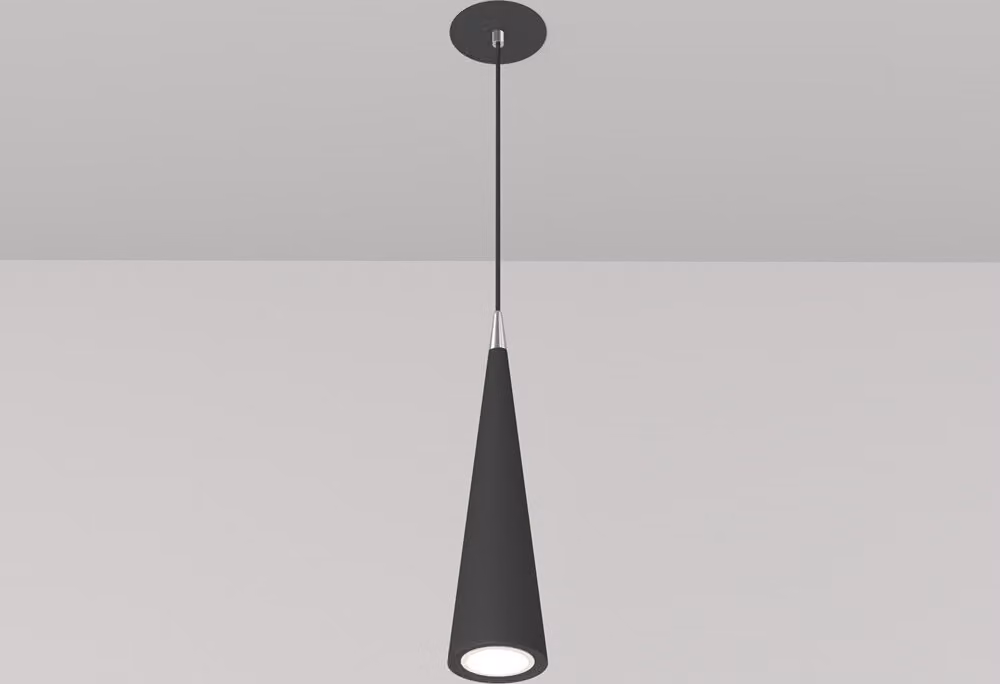 Lampada a sospensione Maytoni Nevill, nera, GU10, 40 W, dimmerabile, metallo, IP20