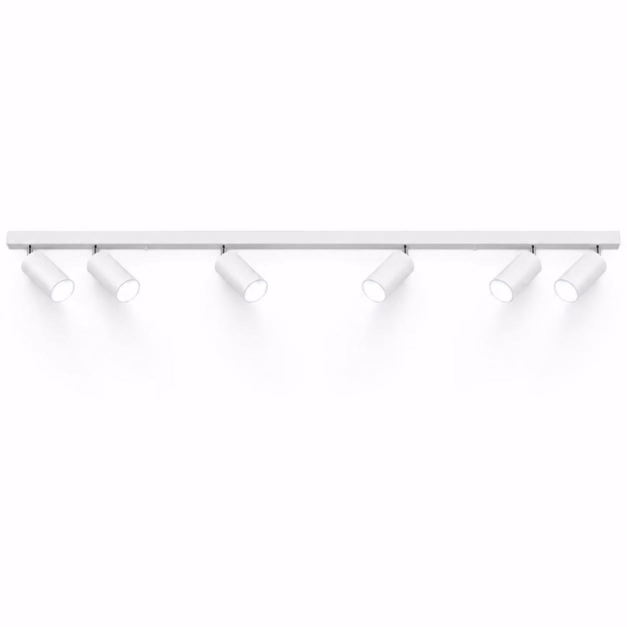 MasterLED Faretto da soffitto LED GU10 bianco opaco orientabile a 6 luci Alluminio IP20