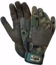 Guanti da lavoro Issaline in pelle sintetica High Tech Army Work&Sport Mimetico e Verde Taglia XL
