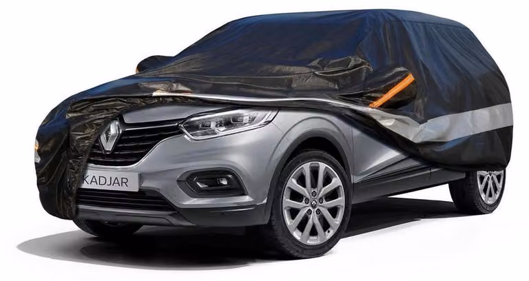 Copertura per auto, 10 strati, impermeabile e traspirante, per Renault Kadjar (2015-2023), colore nero