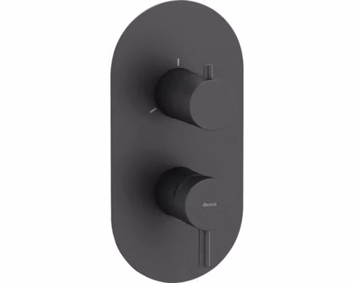 Rubinetto a incasso Ravak Esprit ES 068.20BLM.O3.RB07F a 3 vie senza corpo, nero opaco