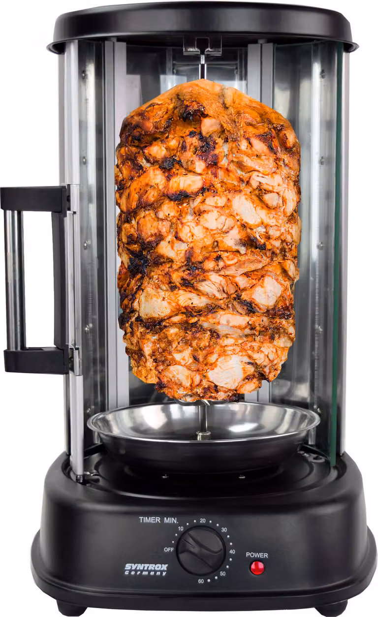 Dönergrill Drimexa | Schaschlik Grill | Rotisserie | Hähnchengrill | Fischgrill