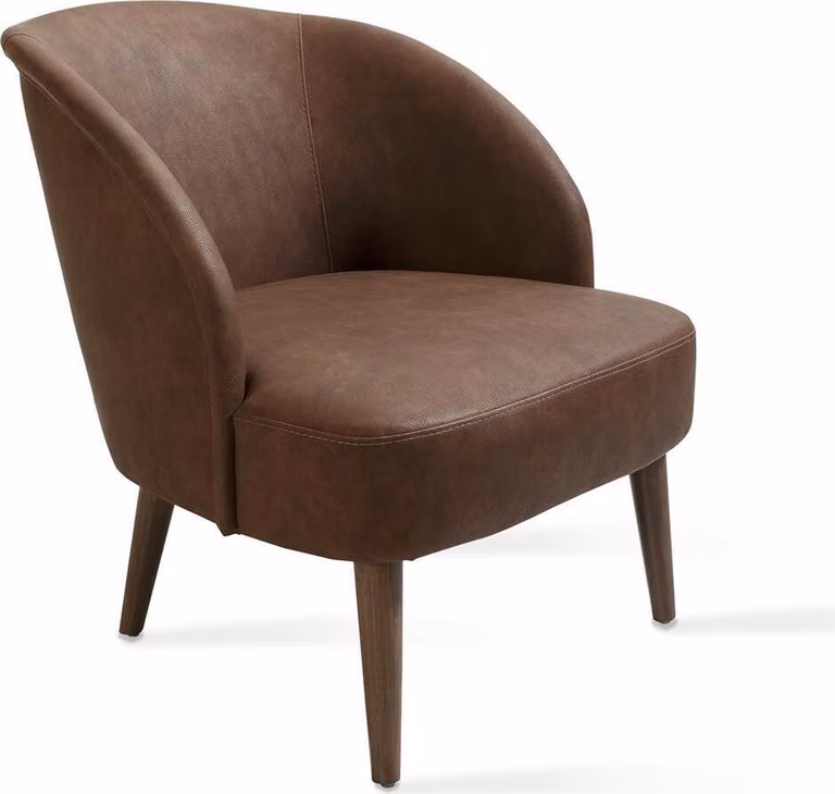 Modern Braun Sessel Polstermöbel Wohnzimmer Design Einrichtung