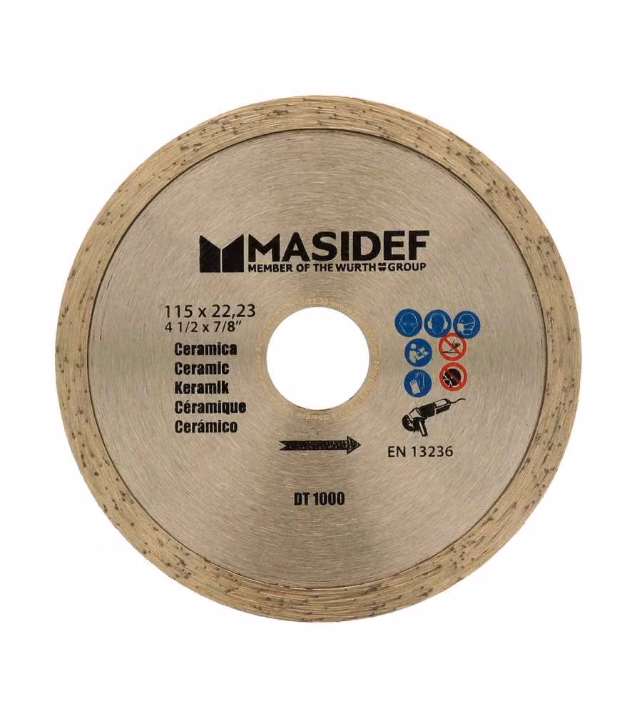Disco da taglio 115X2,0mm diamantato con corona a lama continua per ceramica