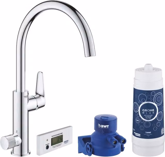 Miscelatore per lavello Blue Pure Baucure con sistema filtrante acqua
