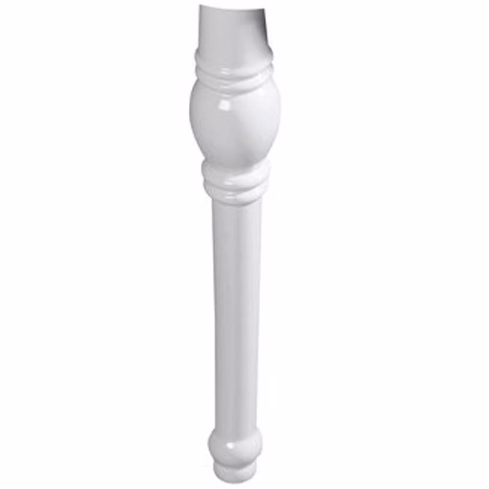 Piedi in Vetroceramica RETRO per lavabo 105001, piatti, 1 pezzo, bianco