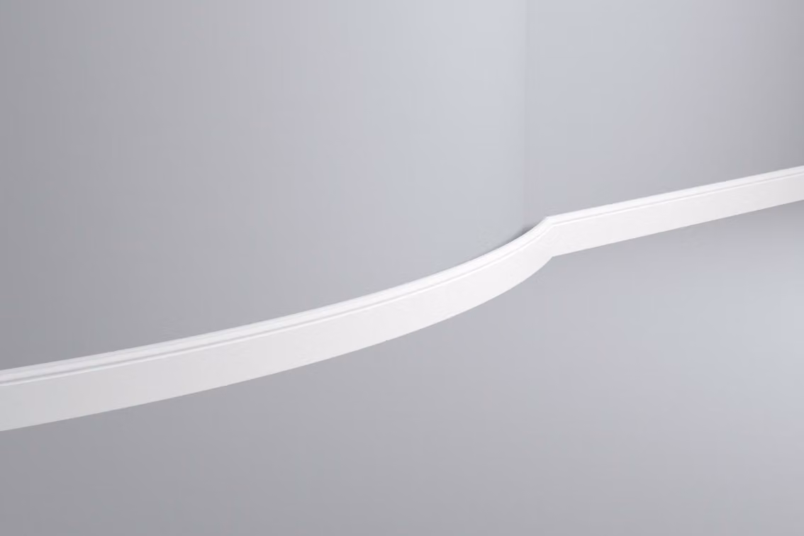 Modanatura per pavimenti NMC FL2 Flex WALLSTYL Noel Marquet Modanatura decorativa flessibile Modanatura decorativa classica colore bianco 2 m