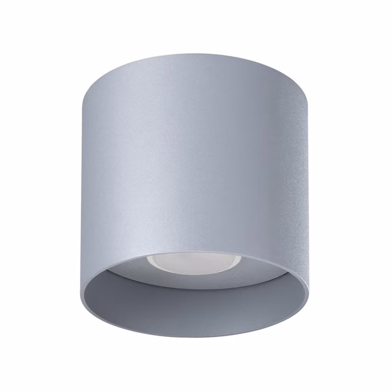 Lampada da soffitto MIKA grigio 1xGU10 10W alluminio 11x12x12cm Sollux Lighting