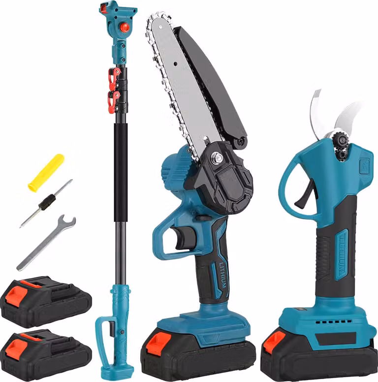 Motosega elettrica, asta regolabile, utensile da taglio efficiente, TUTTO regolato