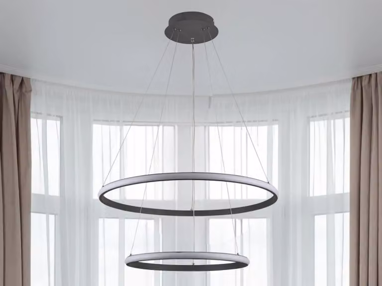 Lampada a sospensione a LED con telecomando, 75W