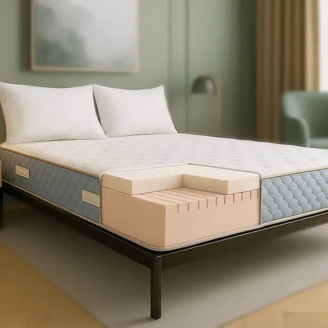 Materasso Ibrido The White Stone in Colore Bianco, L: 80 cm, P: 190 cm, H: 22 cm