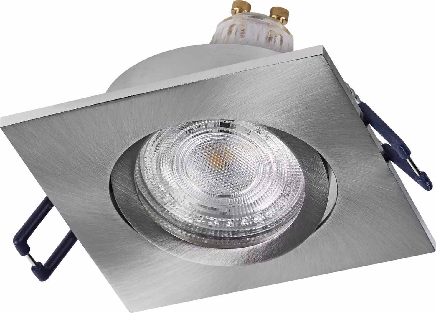 Lampada da incasso a LED OSRAM, GU10, 4,5 W, 2700 K, 400 lm, bianco caldo, IP20, nichel satinato, set da 3 pezzi