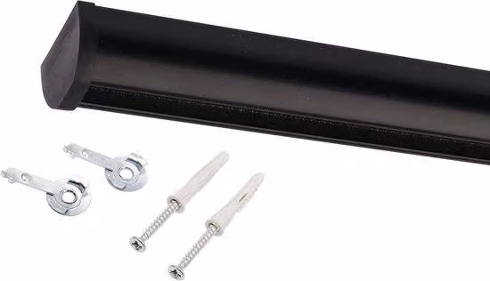 Listello interno in alluminio, 430 cm, nero