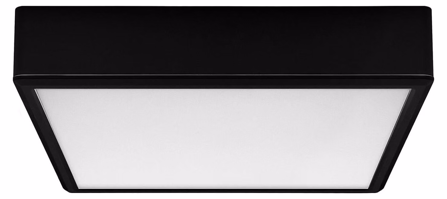 Luce da incasso LAURI LED 22W 3000,4000,6000K plastica nera, bianca L:21.5cm L:21.5cm H:4cm