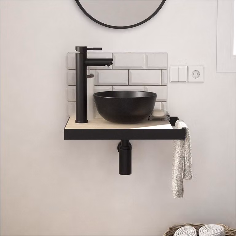 Lavabo sottile SOHO + lavabo + rubinetto