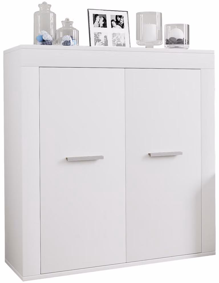 Cassettiera in legno | Tavolino con ante girevoli | Dimensioni ca. H. 89 x W. 80 x D. 35 cm - Usilo