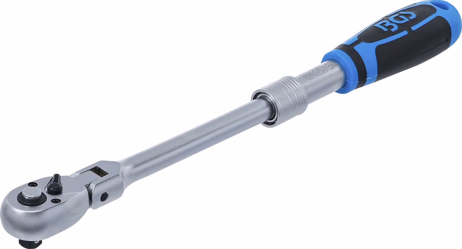 BGS cricchetto reversibile estensibile a guida angolare attacco quadro 10 mm (3/8") 260 - 365 mm - 25126