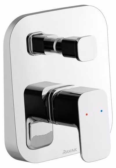 Rubinetto a incasso Ravak 10° Free TD F 061.00CR.O2 a 2 vie con corpo, cromato