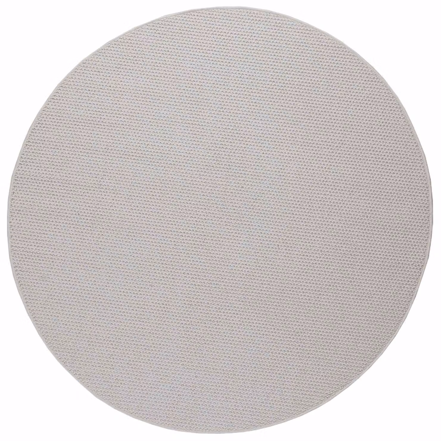 Tappeto rotondo, diametro 160 cm, color crema, lavabile