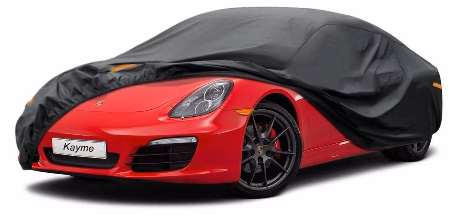 Copertura per auto coupé, 7 strati, impermeabile e traspirante, da 420 a 450 cm, colore nero