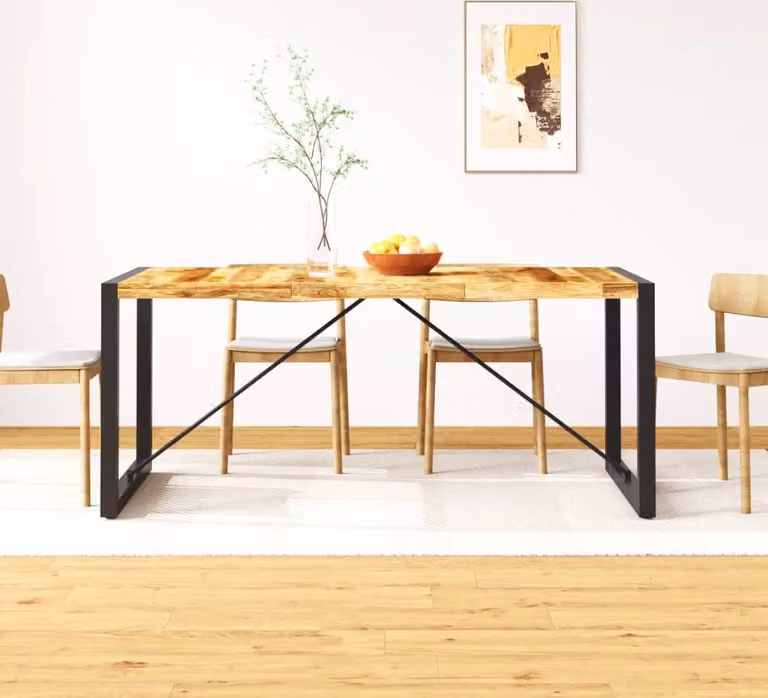 Maison Exclusive - Tavolo da pranzo in legno massello di mango grezzo, 180 cm