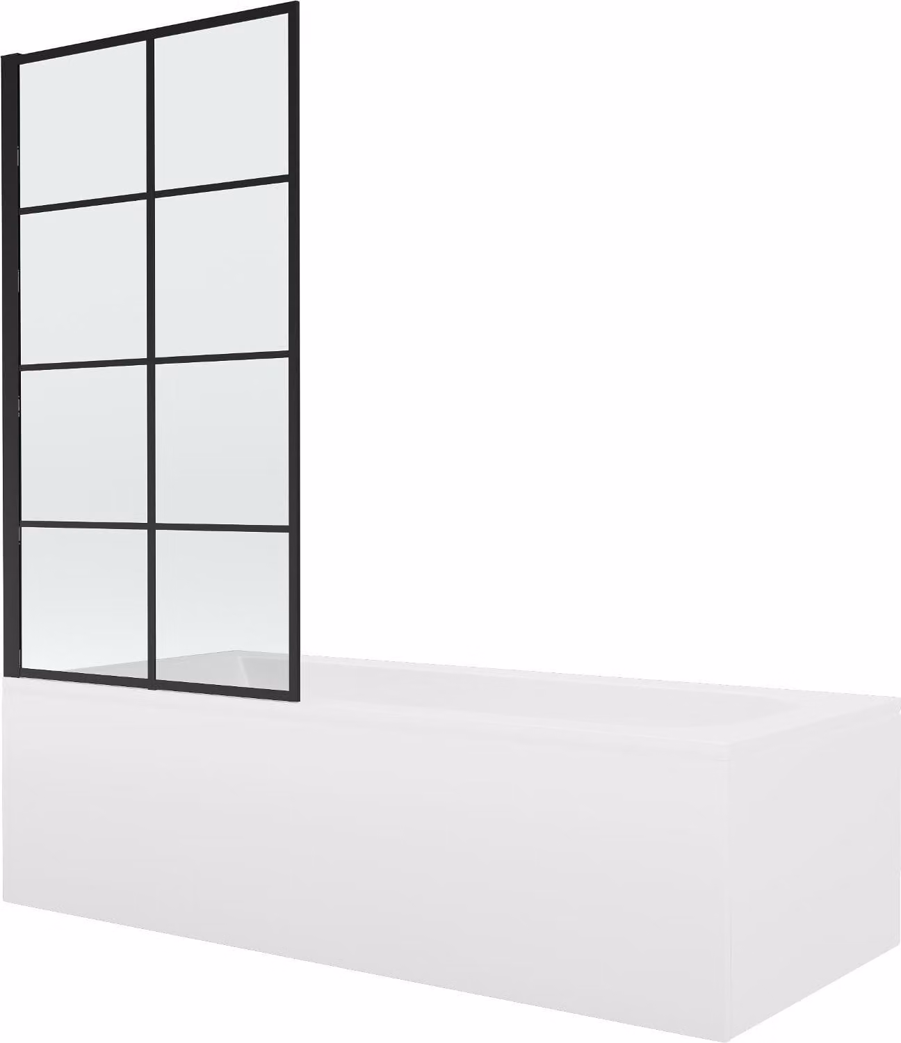 Vasca da bagno VEGA 160x70cm con schermo 80cm Cubi