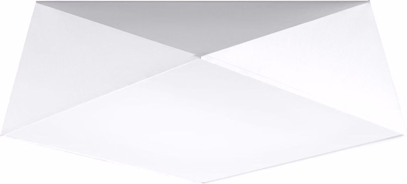 Lampada da soffitto in tessuto bianco geometrico per la camera da letto e il soggiorno