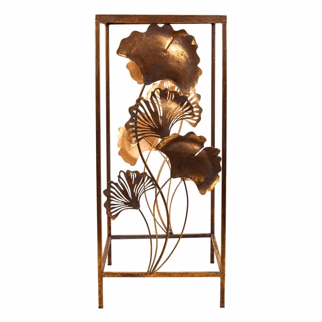 Tavolino angolare moderno Wanderlust Deco in metallo dorato L/P/H: 35 x 35 x 76 cm – 2