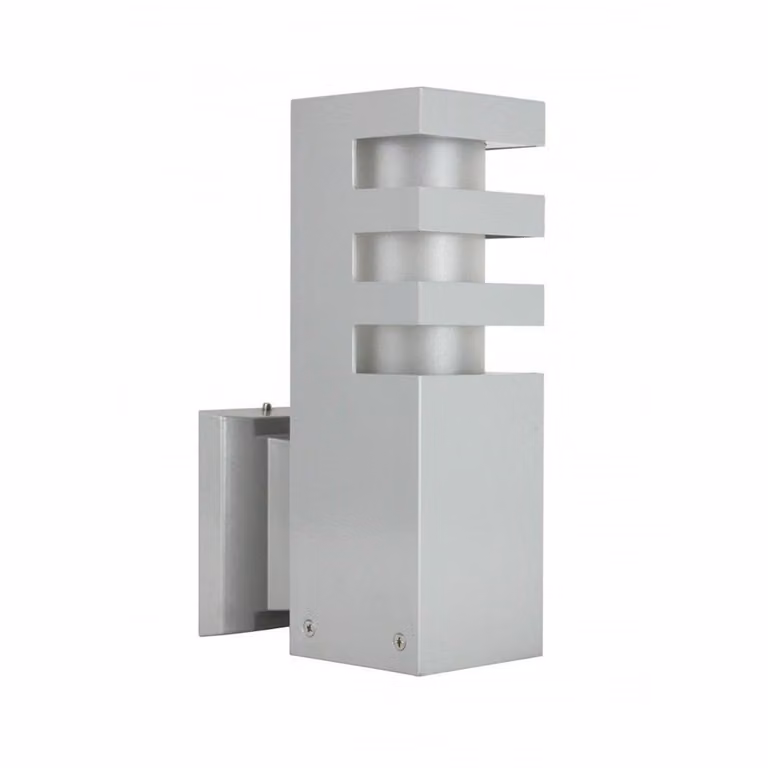Lampada da parete in alluminio per esterni 1xE27 argento IP54 SU-MA RADO RADO K AL