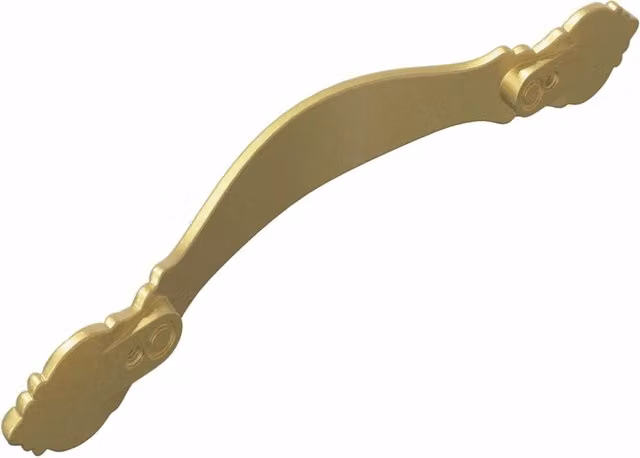 Maniglia CFW2889903 in lega di zinco color oro lucido con arco per montaggio a parete