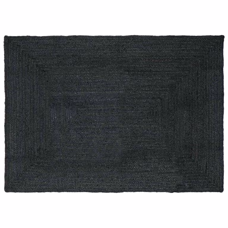 Tappeto da area vidaXL in juta moderno color antracite L: 340 cm, P: 240 cm