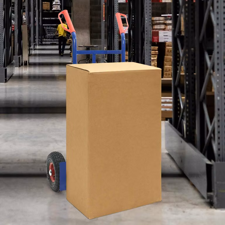 Carrello pieghevole estensibile vidaXL blu e rosso L/P/H: 57 x 46 x 113 cm