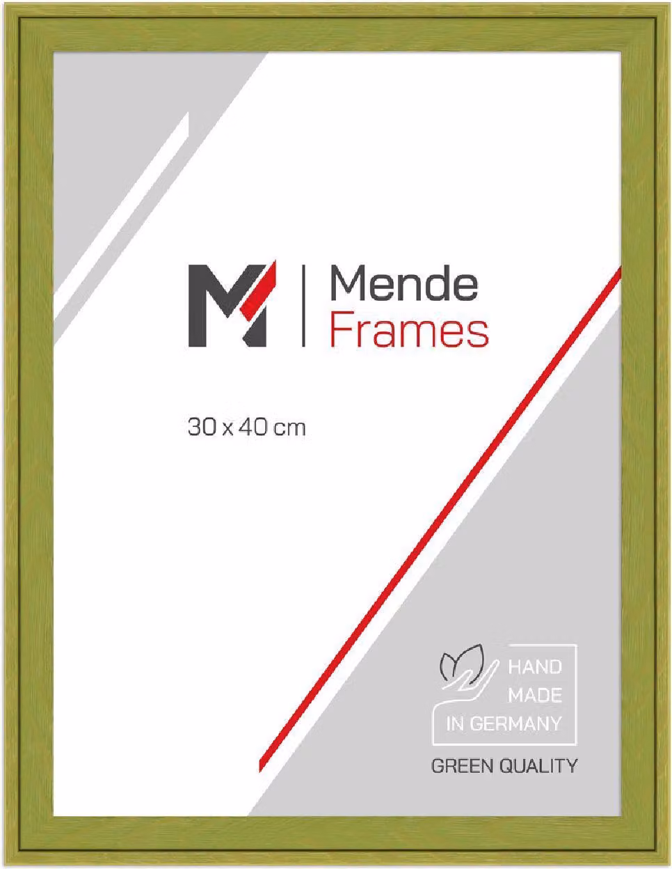 MendeFrames Cornice in legno grana verde 10x15 cm