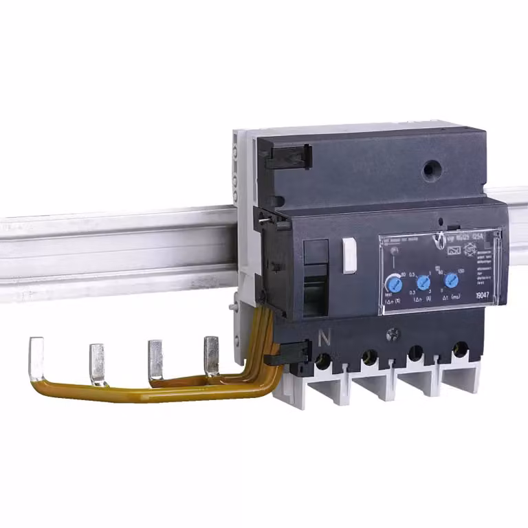 Schneider Electric FI-Block Vigi NG125, 4 poli, 125 A, 300-3000 mA, Tipo A, SI 19107