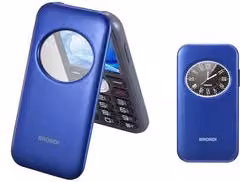 Cellulare Brondi Window 2 Dual SIM 2G GPRS colore blu in metallo
