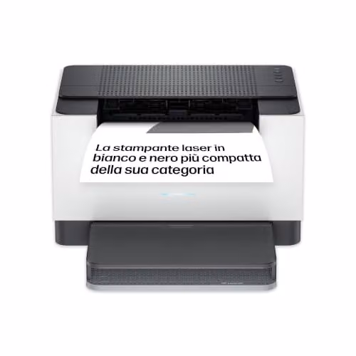 HP LaserJet M209dw 6GW62F, Stampante a Singola Funzione A4, Stampa Fronte e Retro Automatica in Bianco e Nero, 29 ppm, USB, Wi-Fi, Ethernet, Smart, No Fax, No ADF, Schermo LCD a icone, Grigia