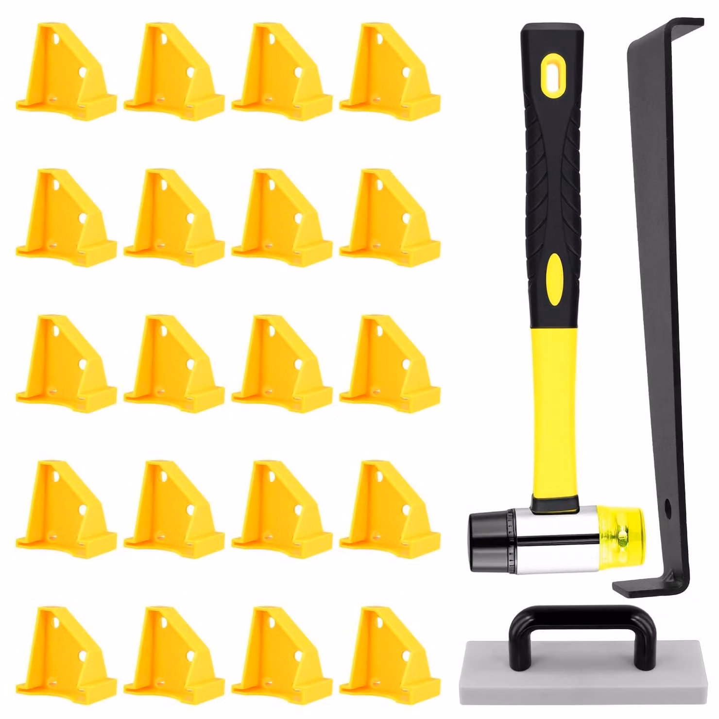 Kit per la posa di pavimenti in laminato, completo di utensili