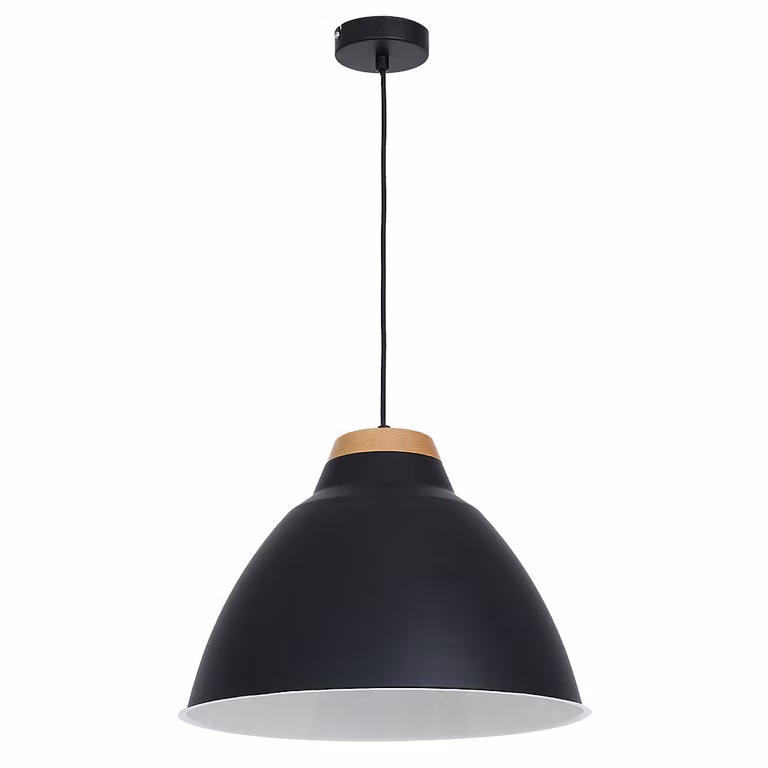 Lampada a sospensione in metallo nero SKAL 9190 Luminex