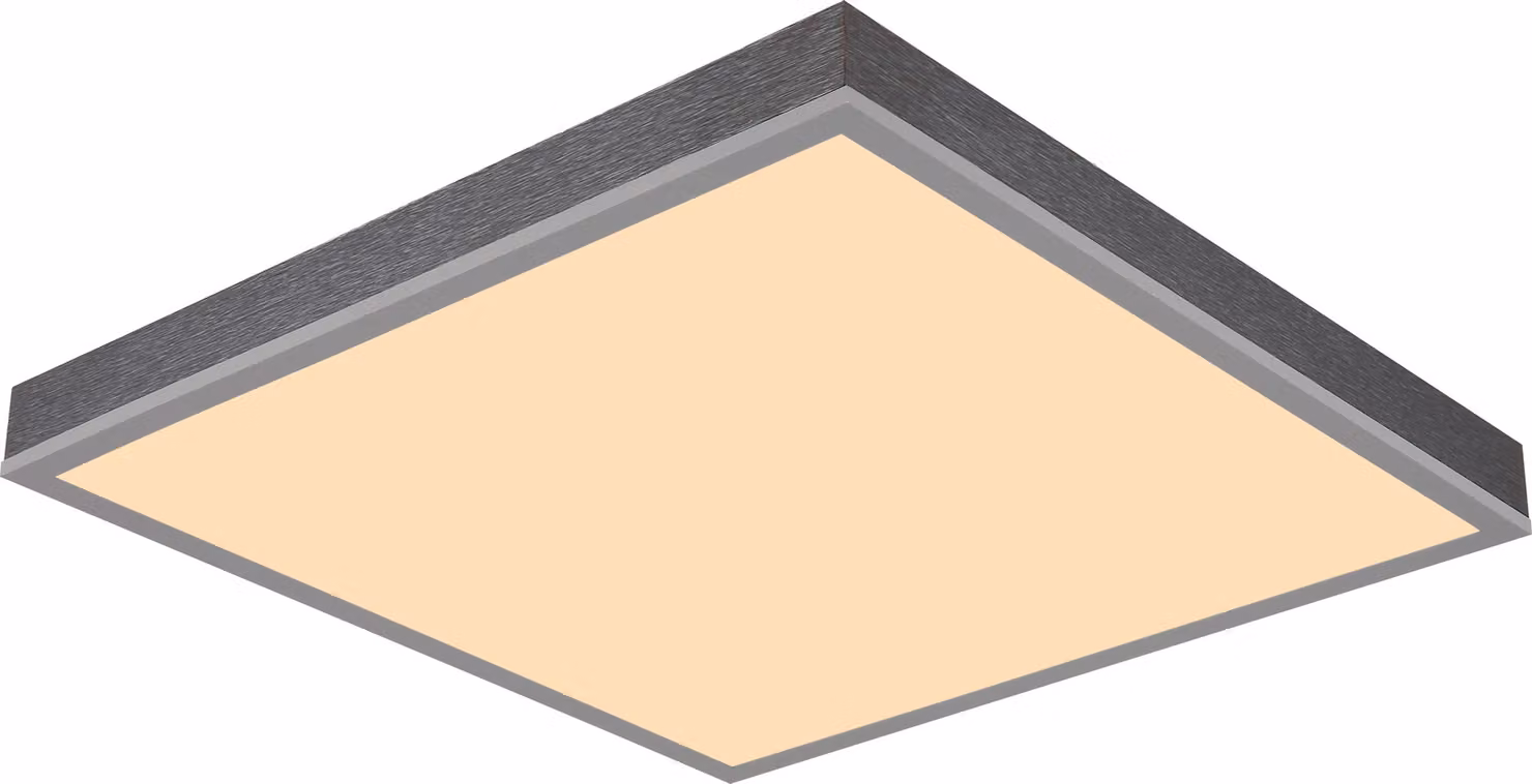 Plafoniera LED, angolare, grigio opalino, L 45 cm